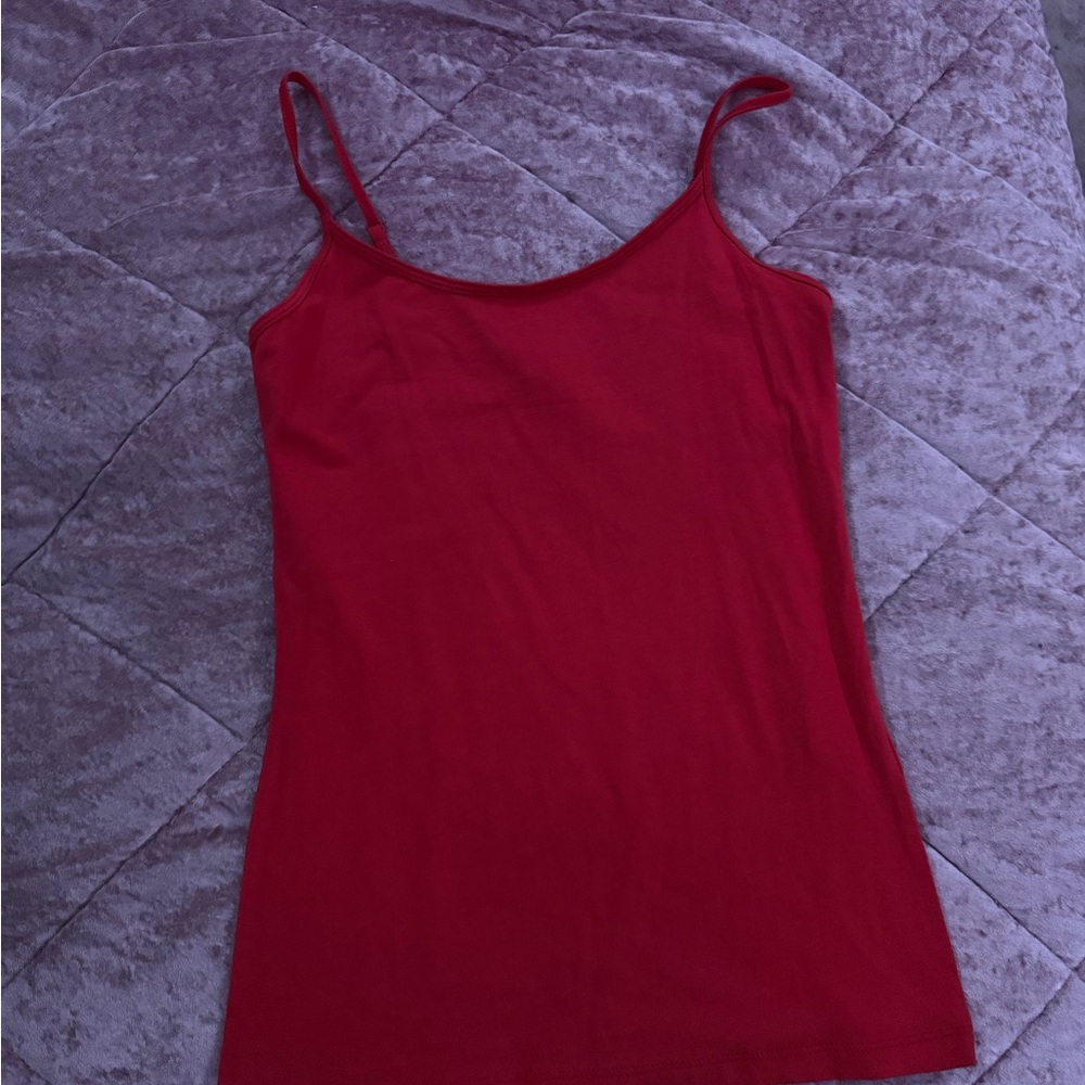 Forever 21 Red Fitted Sleeveless Camisole